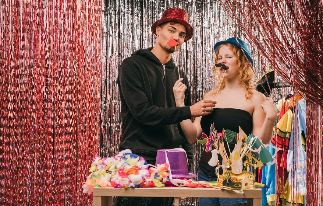 Low Angle Friends Trying Costumes 23 2148412862